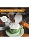 4-in-1 electric milk frother - 350ml automatic hot and cold milk frother and milk heater - For lattes, cappuccinos, macchiatos, hot chocolate, , black - 6