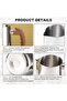 600ml Stainless Steel Milk Frothing Pitcher with Handle, Espresso Cappuccino Latte Art Pouring Cup - 2