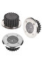 Solar-powered LED recessed ground lights, round, 85mm in diameter, recessed ground spotlights, 10 units per pack. - 3