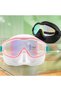 Children Swimming Goggles Nose Shield Anti-Fog UV Protection Diving Mask Wide-Angle Lens Leak-Proof Kids Ages 3-15 Black Electroplated - 3