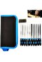 13-Piece Premium Small File Set, 6 diamond + 6 steel files with brush and case, 15cm