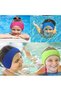 Swimming headband - Elastic ear loops - Waterproof - Adjustable - Protects ears - for toddlers, children, and adults - for bathrooms, showers,... - 4