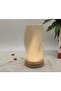 USB Rechargeable Desk Lamp - 3D Printed Dimmable Night Light with Wooden Base for Bedroom & Parties