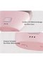 Cordless mini hair straightener with heated comb, heats up quickly, 3 adjustable speeds, ideal for travel and home use (pink). - 3