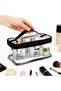 2-Pack Transparent PVC Waterproof Travel Toiletry Bags, Portable Travel Makeup Bags, Cosmetic Organizers, Unisex - 4