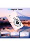 4K Ultra HD CCD digital camera - mini compact point-and-shoot camera for beginners, students, home photography and travel (pink) - 4