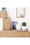 8-Piece Natural Wood 35mm Cabinet Door Drawer Knob Set - 4