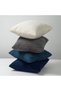 4-Piece Corduroy Soft Fluffy Cushion Covers, 45x45cm, Living Room Sofa & Chair Decorative Pillowcases, Blue/Red - 4