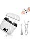 3-in-1 Rechargeable Electric Nail Trimmer with LED Display & 3 Speeds (White)