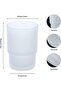 2-piece glass toothbrush cup set, children's teeth cup, wall-mounted toothbrush holder, bathroom accessory - 4