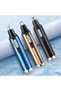 Waterproof electric shaver set for beard, nose hair, and face - portable and painless, plastic body (gold). - 4