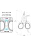These nail clippers with LED and UV lights prevent nail damage to dogs, cats, rabbits, and small animals caused by over-trimming. - 4