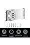3-digit 4-inch keyless cabinet door combination lock, cabinet door lock, silver - 2
