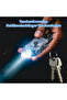 2-Pack Rechargeable USB-C Mini LED Keychain Flashlights with Warning Light - 2
