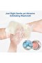Exfoliating Towels-3-Pack Double-Sided Nylon Cotton Body & Face Scrubbing Cloths - 3