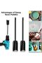 6-Piece Reusable Plastic Paint Mixing Paddle for 1/4-Inch Drill Bit, Mixes Epoxy Resin, Oil, Ceramic Glaze & Latex - 5