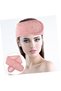 Two-piece multi-functional makeup hairband for girls, washable hairband, face wash, and body wash, pink. - 3