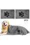 2-pack, pet towels, pet bathrobes, absorbent towels, suitable for cats and dogs, pet supplies, suitable for washing pets, gray, 50*100 cm