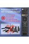 Universal TV remote control, compatible with Samsung, LG, Sony, Hisense, TCL, Toshiba, Panasonic, and Sharp. - 2