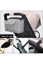 Baby stroller storage bag w/cup holder that can be hung on the back - newly upgraded stroller accessories - stroller storage bag & stroller (black) - 4