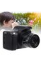 Digital SLR Camera, HD 18x Zoom Long Focal Length Portable Video Camera with 3.0 Inch LCD Screen, Standard + Wide Angle Lens for Travel - 2
