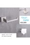Polished Chrome SUS304 Stainless Steel Modern Square Semi-Open Toilet Paper Holder - 2