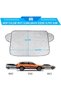 Waterproof foldable car window frost protection cover - Multifunctional ice protection film - Winter cover for snow (100 x 147 cm) - 5