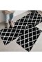 Bathroom mat, non-slip bathroom rug, absorbent bathroom mat - quick-drying bathroom mat for home use (black lantern, 40*60CM + 40*120CM) - 3