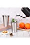5 Pcs 350ml Stackable Stainless Steel Drinking Cups Set - 2