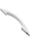 Two universal 9.84-inch white replacement freezer door handles for Geschikt voor refrigerators and refrigerated display cases; easy to install. - 2