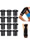 12-Pack Pre-Cut Waterproof Kinesiology Tape Strips for Shoulder, Knee & Back Muscle Support (Black)