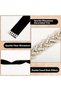 Bridal Belt VM-110 - White metal alloy, inlaid with rhinestones, with ribbon - Handmade - 3
