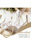 Gold pearl-embellished napkin rings, 12-pack. Elegant napkin rings suitable for weddings, parties, formal and casual table decorations. - 2