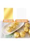 Gold aluminum foil wrapping paper 100 pieces - 19 x 16 cm for chocolate - Candy and chocolate packaging foil paper - 5