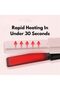 Mini Portable USB Rechargeable Cordless Hair Straightener & Curler (pink). - 3