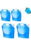 4 Collapsible Water Bags - Emergency Water Tank Kit - Water Tank - Plastic Bucket - Water Bucket - Water Tank with Faucet - 5L and 10L Water Buckets