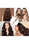3-in-1 Ionic Ceramic Deep Wave Curling Iron Brush with 4 Heat Settings (Beige) - 8