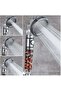 Water-saving and scale-resistant shower head and French-style automatic shut-off button with filter - 3