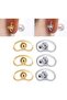 6 earring back inserts, earring accessory support lifter replacement kit - 5