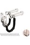 2Pcs Thickened Stainless Steel Security Door Chain Lock, Heavy Duty Anti-Theft Buckle Guard for Home, Apartment and Hotel