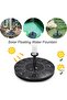 1.4W Bird Bath Solar Fountain Pump with 4 Fixed Holders & 6 Nozzles, Freestanding Solar Panel Submersible Water Pump for Pond Backyard Patio - 4