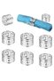 Silver napkin rings, set of 10, napkin holder, napkin ring, circular napkin holder