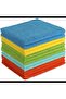 12-pack of reusable cleaning cloths - Microfiber material - Suitable for home, kitchen, car, ceiling, and windows. Size: 30 x 30 cm.