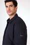 Men's Slim Fit Navy Blue Coat - 6