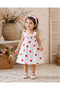 Girls cute heart print cotton dress - 3