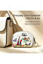 Dubai Tourist Scenery Compact Coin Purse, Lightweight Zippered Keychain Pouch for Keys & Small Change, Small PU Leather Wallet, Portable Mini White Zip Bag, Ideal Travel Souvenir Gift from UAE. - 5
