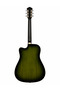 41" Green Sunburst Acoustic Guitar | Full Size Cutaway | Alloy Steel Strings | Beginner Guitar - 4