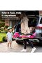 Skate Scooter for Kids, 3 Wheel Smart Kick Scooter with Foldable & Height Adjustment (Dark Pink) - 6