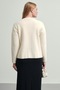 Women's Soft Plush Look Beard Knitwear Cardigan Jacket - 4