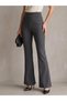 Women's Smoked High Waist Spanish Flare Scuba Crepe Stretchy Trousers (Promotional Price)